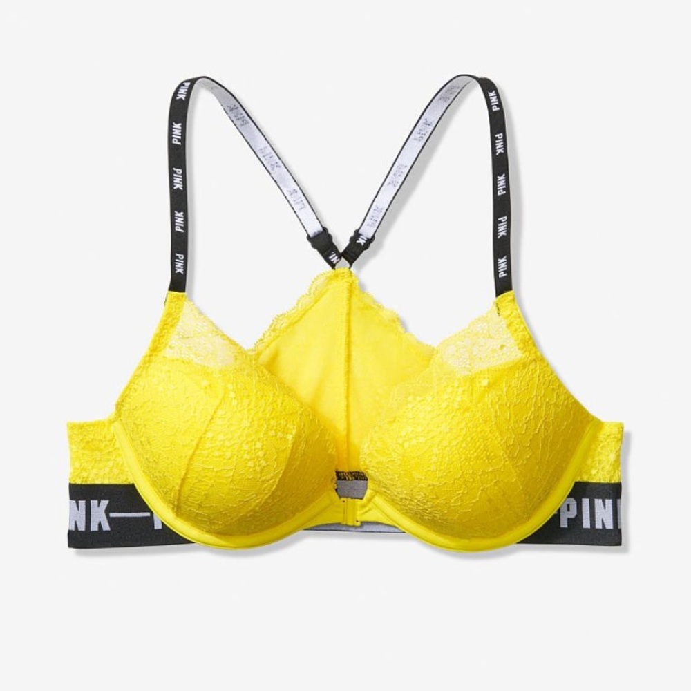 New VS Pink date logo racerback push up bra - Picture 1 of 4